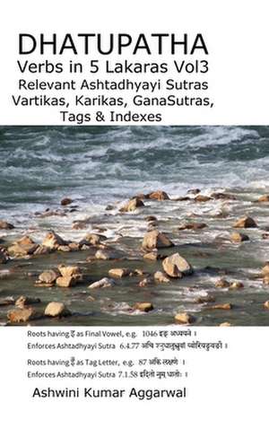 Dhatupatha Verbs In 5 Lakaras Vol3 de Ashwini Kumar Aggarwal