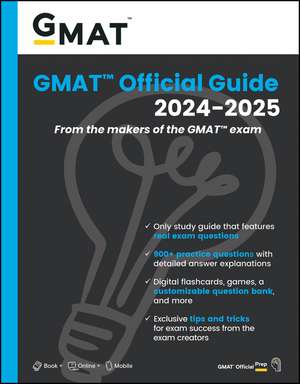 GMAT Official Guide 2024–2025: Book + Online Quest ion Bank de GMAC