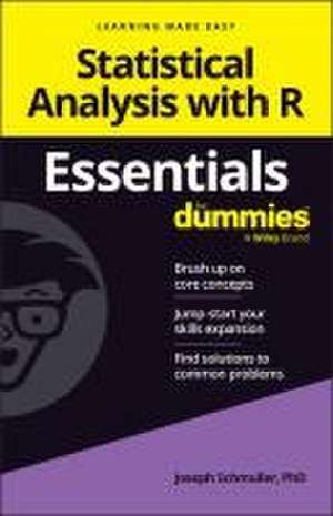 Statistical Analysis with R Essentials For Dummies de Schmuller