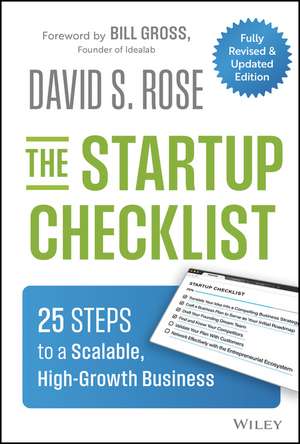The Startup Checklist de David S Rose