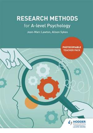 Research Methods for A-level Psychology de JEAN-MARC LAWTON