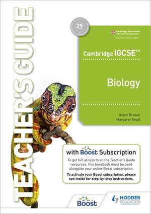 Cambridge IGCSE (TM) Biology Teacher's Guide with Boost Subscription de Dave Hayward