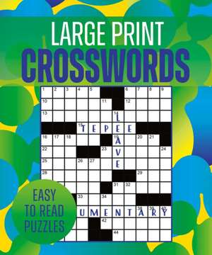 Saunders, E: Large Print Crosswords