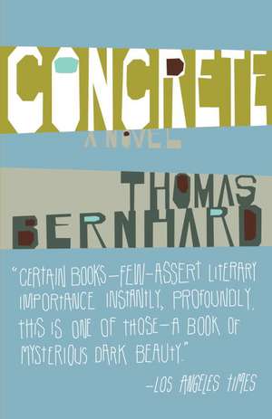 Concrete de Thomas Bernhard