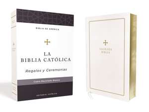 Biblia Católica, Regalos y Ceremonias, color Blanca, Cuero Reciclado de Editorial Católica