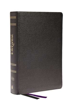 KJV, The Woman's Study Bible, Black Genuine Leather, Red Letter, Full-Color Edition, Comfort Print: Receiving God's Truth for Balance, Hope, and Transformation de Dorothy Kelley Patterson