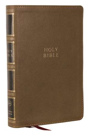 KJV Holy Bible: Compact Bible with 43,000 Center-Column Cross References, Brown Leathersoft (Red Letter, Comfort Print, King James Version) de Thomas Nelson