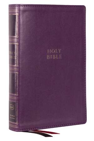 KJV Holy Bible: Compact Bible with 43,000 Center-Column Cross References, Purple Leathersoft w/ Thumb Indexing (Red Letter, Comfort Print, King James Version) de Thomas Nelson