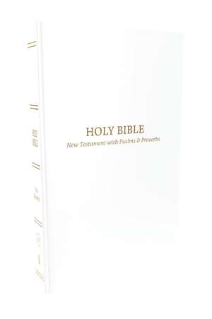 KJV, Pocket New Testament with Psalms and Proverbs, White Softcover, Red Letter, Comfort Print de Thomas Nelson