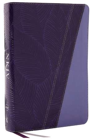 NKJV Study Bible, Leathersoft, Purple, Full-Color, Thumb Indexed, Comfort Print: The Complete Resource for Studying God’s Word de Thomas Nelson