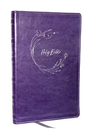 NKJV Holy Bible, Ultra Thinline, Purple Leathersoft, Red Letter, Comfort Print de Thomas Nelson