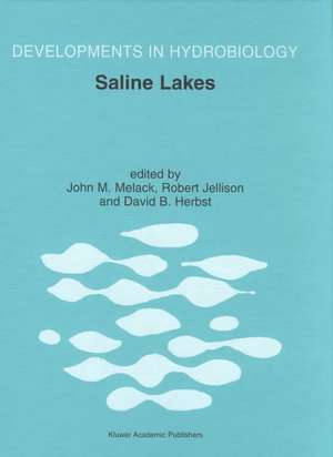 Saline Lakes: Publications from the 7th International Conference on Salt Lakes, held in Death Valley National Park, California, U.S.A., September 1999 de John M. Melack