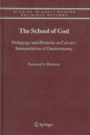 The School of God: Pedagogy and Rhetoric in Calvin's Interpretation of Deuteronomy de Raymond A. Blacketer