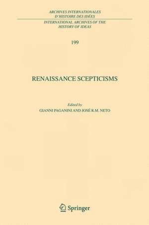 Renaissance Scepticisms de Gianni Paganini