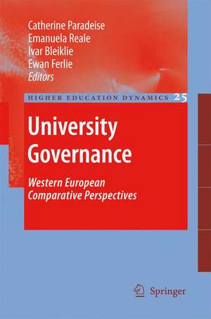 University Governance: Western European Comparative Perspectives de Catherine Paradeise