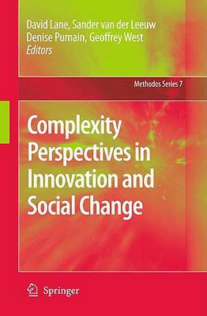 Complexity Perspectives in Innovation and Social Change de David Lane