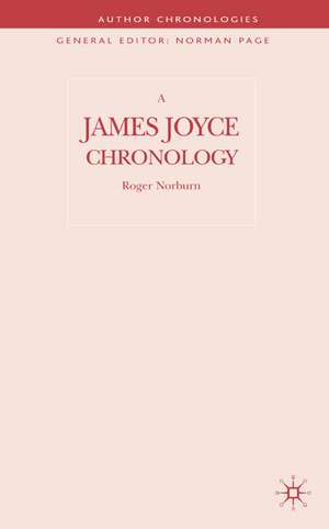 A James Joyce Chronology de R. Norburn