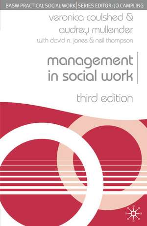 Management in Social Work de Veronica Coulshed