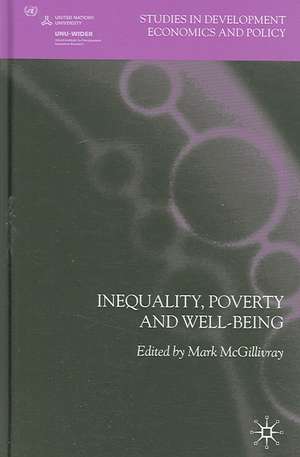 Inequality, Poverty and Well-being de M. McGillivray