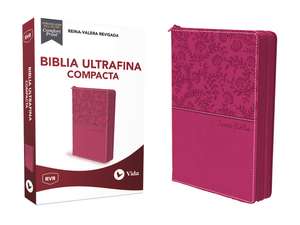 RVR Santa Biblia Ultrafina Compacta, Leathersoft con cierre de Reina Valera Revisada