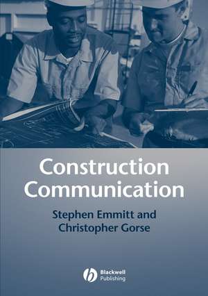 Construction Communication de S Emmitt