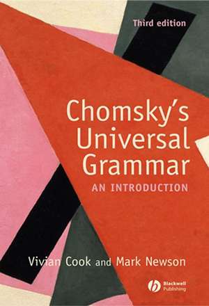 Chomsky′s Universal Grammar – An Introduction 3e de VJ Cook