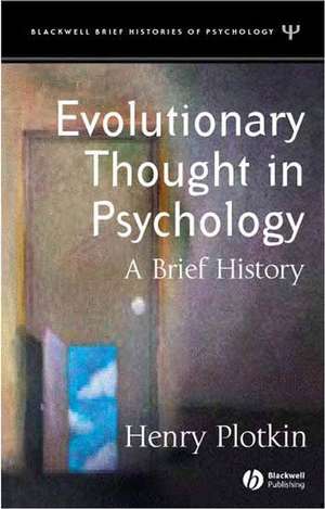 Evolutionary Thought in Psychology de Henry Plotkin