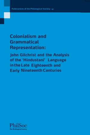 Colonialism and Grammatical Representation de Steadman–Jones