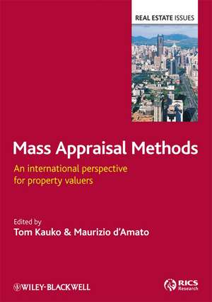 Advances in Mass Appraisal Methods de T Kauko