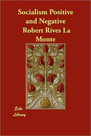 Socialism Positive and Negative de Robert Rives La Monte