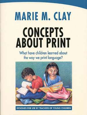 Concepts About Print de Marie M. Clay