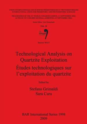 Technological Analysis on Quartzite Exploitation de Sara Cura