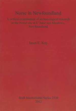 Norse in Newfoundland: A Critical Examination of Archaeological Research at the Norse Site at L'Anse Aux Meadows, Newfoundland de Janet E. Kay