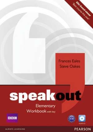 Speakout Elementary Workbook with Key and Audio CD Pack de Frances Eales