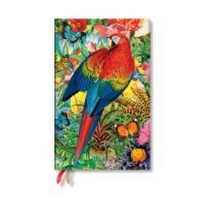 Paperblanks 2024-2025 Weekly Planner Tropical Garden Nature Montages 18-Month Flexis Maxi Vertical Elastic Band 224 Pg 80 GSM