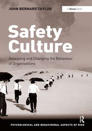 Safety Culture: Assessing and Changing the Behaviour of Organisations de John Bernard Taylor