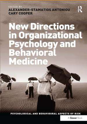 New Directions in Organizational Psychology and Behavioral Medicine de Cary Cooper