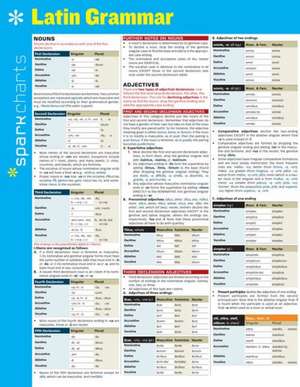 Latin Grammar Sparkcharts de Sparknotes