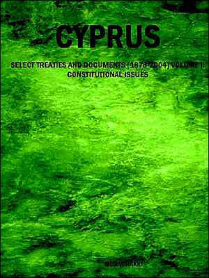 Cyprus: Constitutional Issues de Murat Hakki