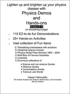 Physics Demos and Hands-Ons de Hasan Fakhruddin