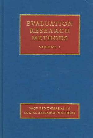 Evaluation Research Methods de Elliot Stern