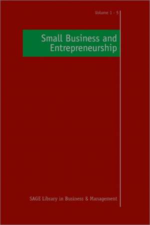 Small Business and Entrepreneurship de Robert Blackburn