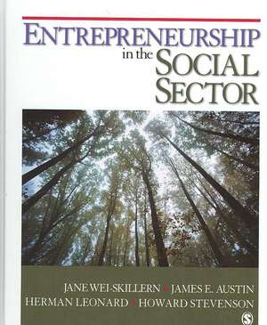 Entrepreneurship in the Social Sector de Jane C. Wei-Skillern