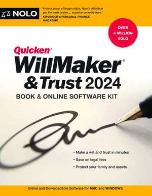 Quicken Willmaker & Trust 2024 de Editors Of Nolo