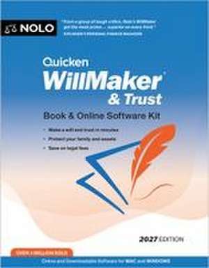 Quicken Willmaker & Trust 2027 de Editors Of Nolo