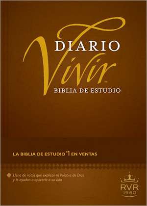 Biblia de Estudio Diario Vivir-Rvr 1960 de Tyndale House Publishers