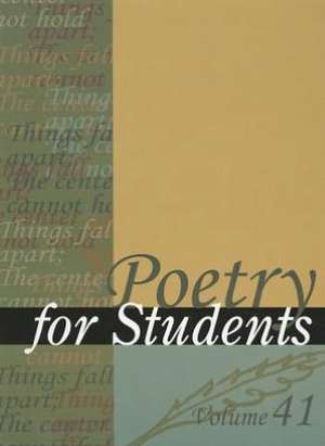 Poetry for Students de Gale