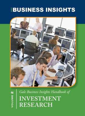 Gale Business Insights Handbook of Investment Research de Miranda Herbert Ferrara