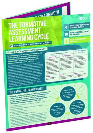 The Formative Assessment Learning Cycle (Quick Reference Guide) de Susan M. Brookhart