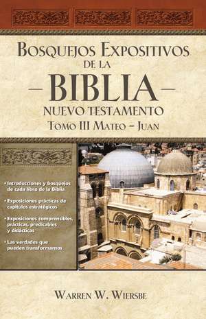 Bosquejos expositivos de la Biblia, Tomo III: Mateo-Juan de Warren W. Wiersbe